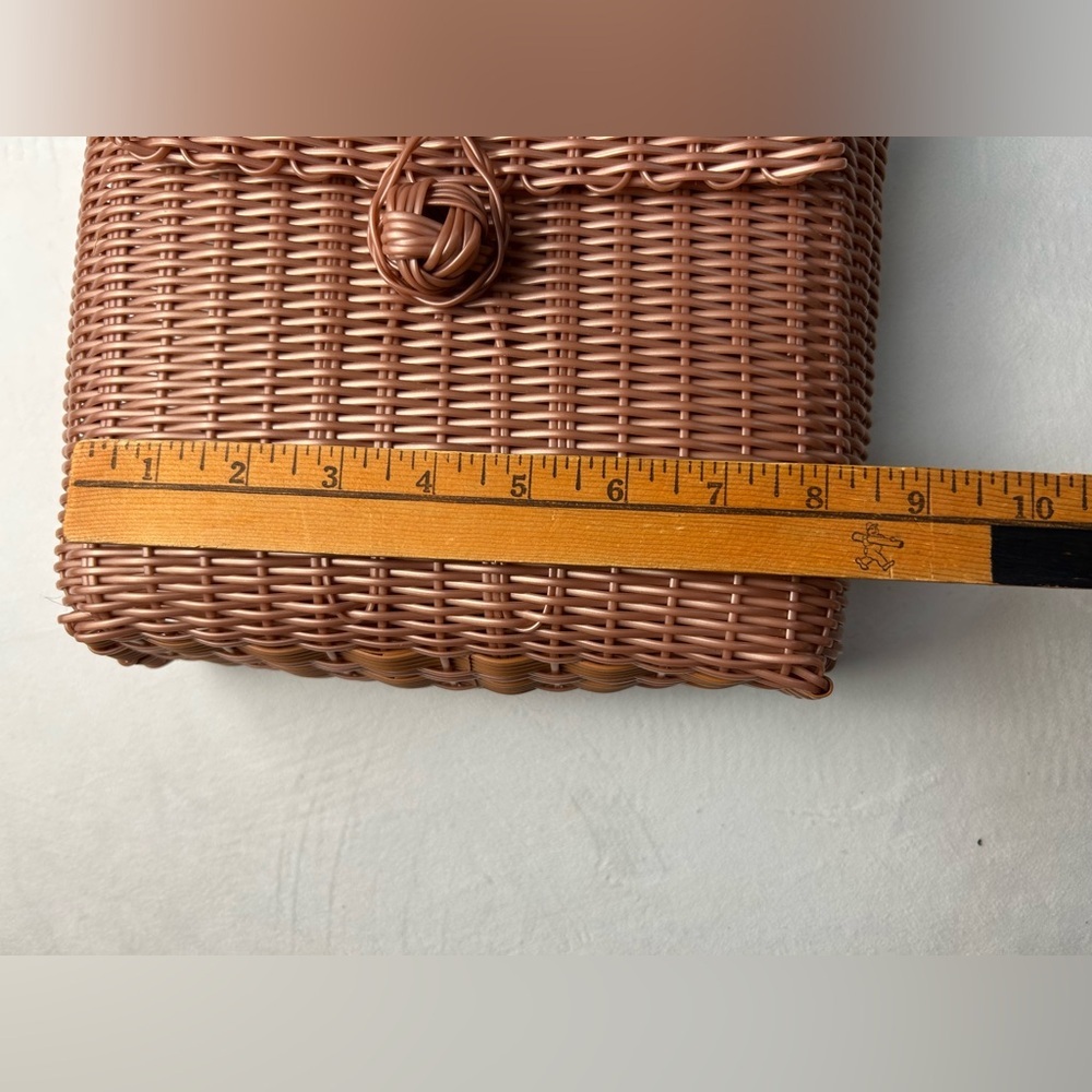 Brown Woven Crossbody Bag - Picture 6 of 9